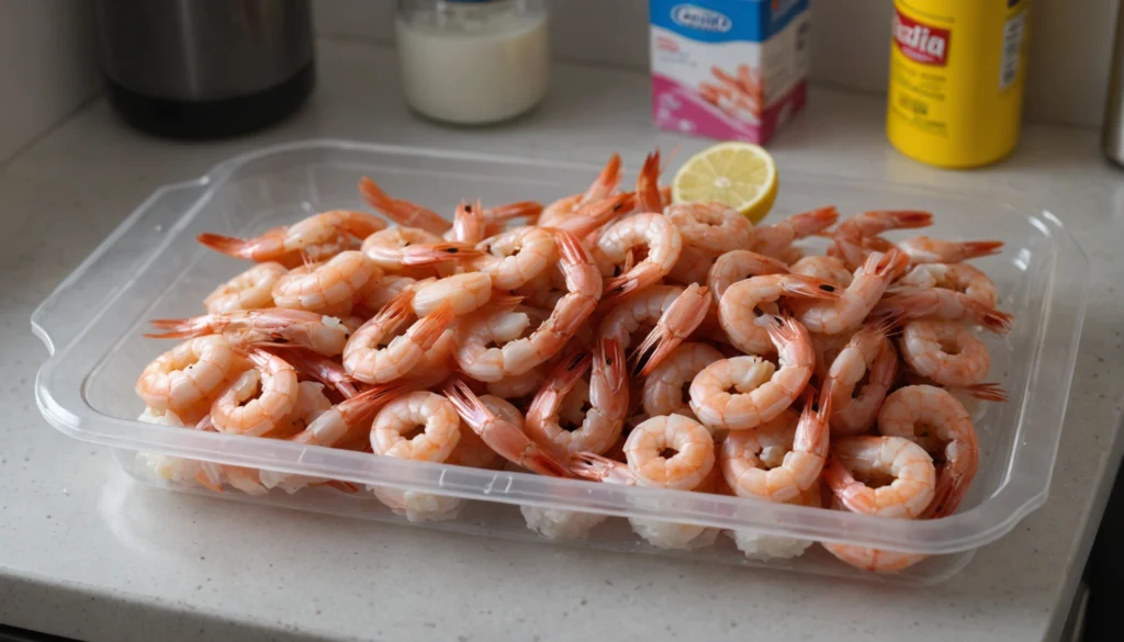 peut-on congeler des crevettes en barquette