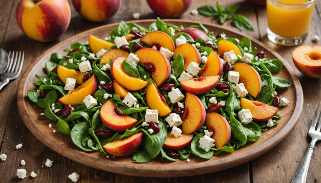 salade nectarine feta