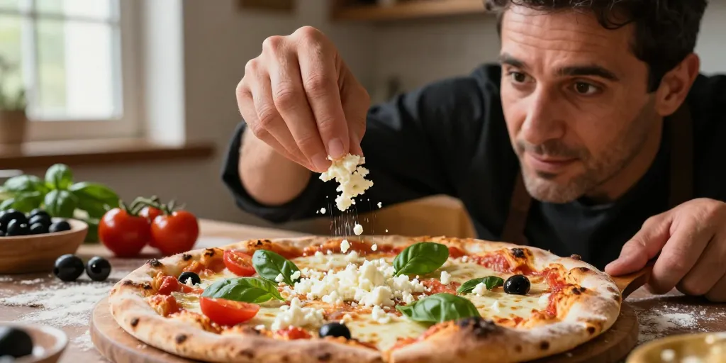 peut on mettre de la feta sur une pizza